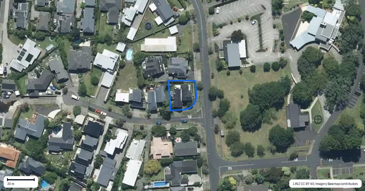 Property context map for 1A Meyrick Place, Meadowbank, Auckland