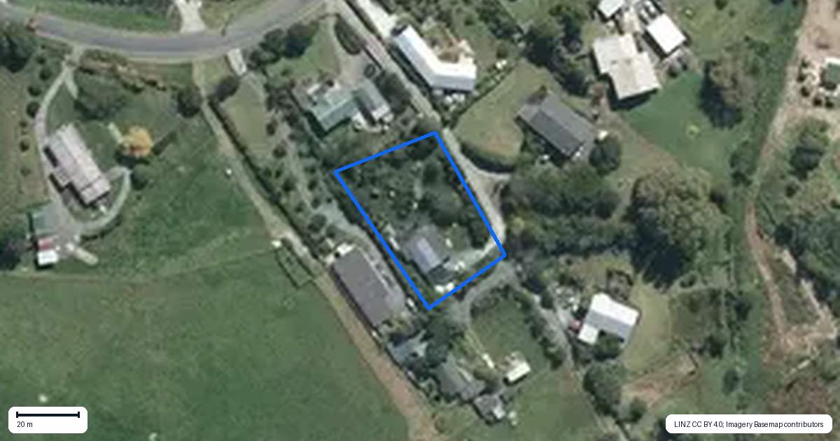 Property context map for 983 Kaipara Flats Road, Kaipara Flats, Warkworth