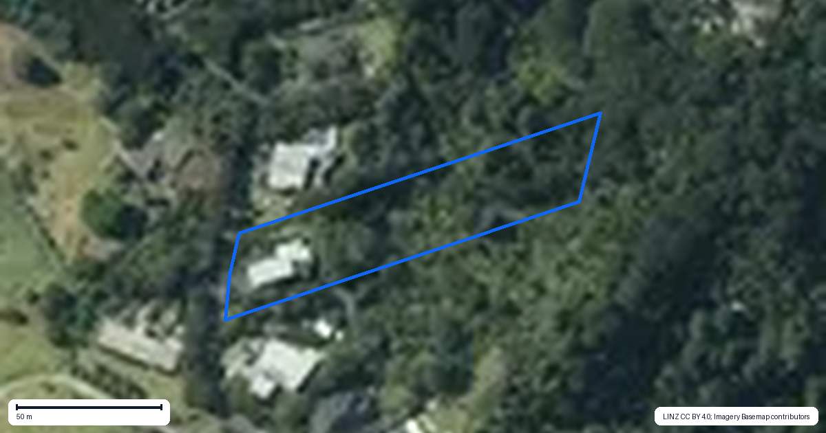 Property context map for 9 Bendalls Lane, Oratia, Auckland
