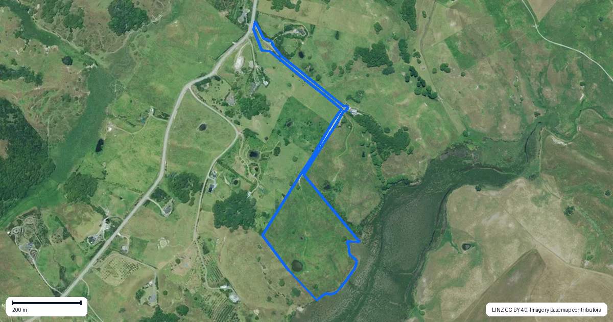 Property context map for 215C Heatley Road, Whakapirau