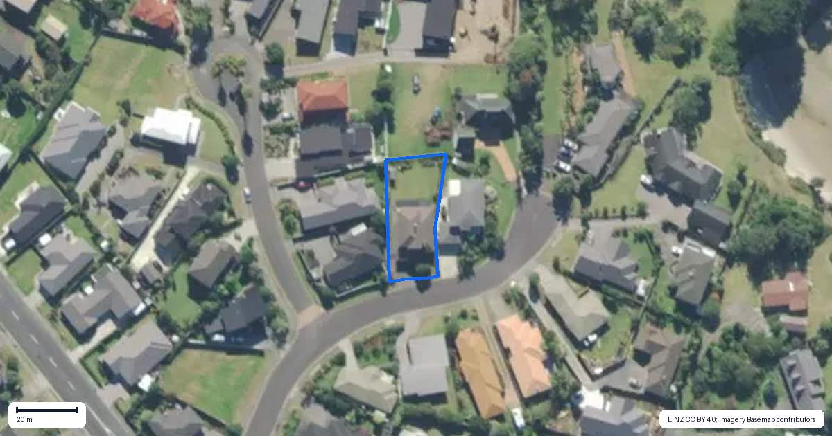 Property context map for 9 Paradise Point Place, One Tree Point, Whangarei