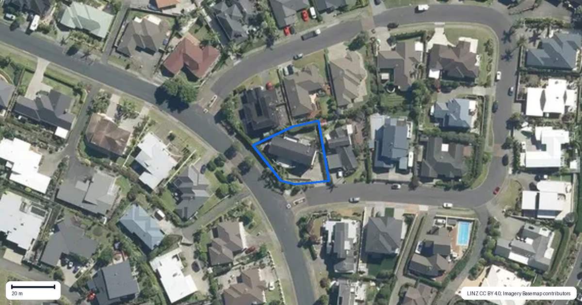 Property context map for 20 The Ritz, Orewa
