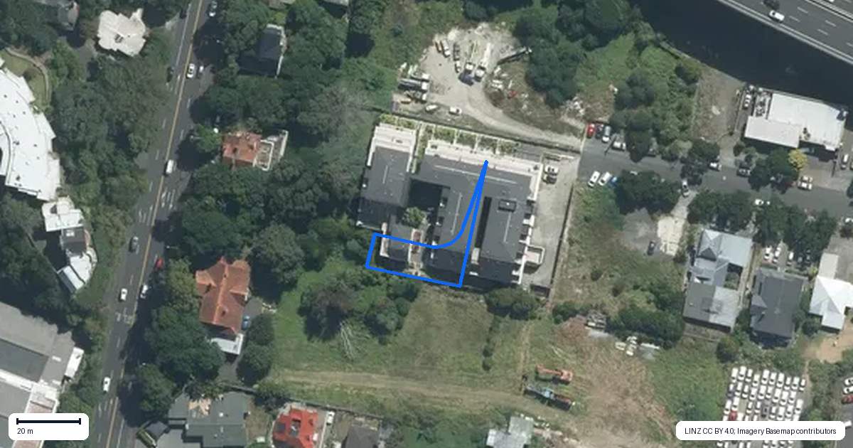 Property context map for 318/14 Edgerley Avenue, Epsom, Auckland