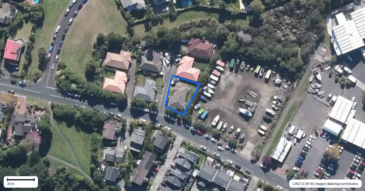 Property context map for 6G Clearwater Cove, West Harbour, Auckland