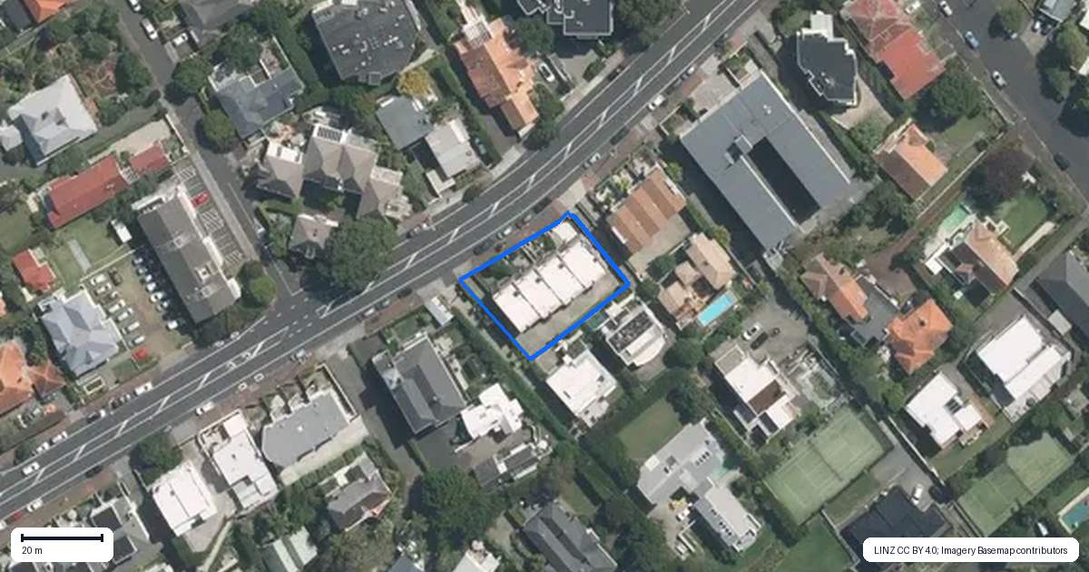 Property context map for 39D St Stephens Avenue, Parnell, Auckland