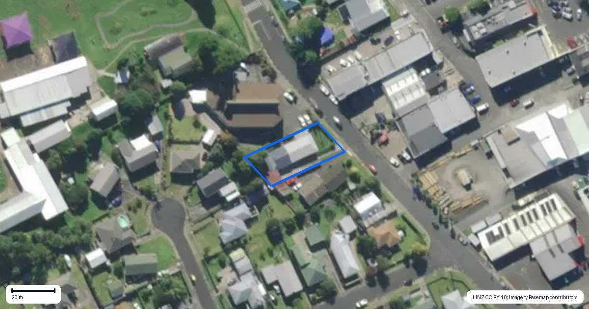 Property context map for 8B Clark Road, Te Kamo, Whangarei