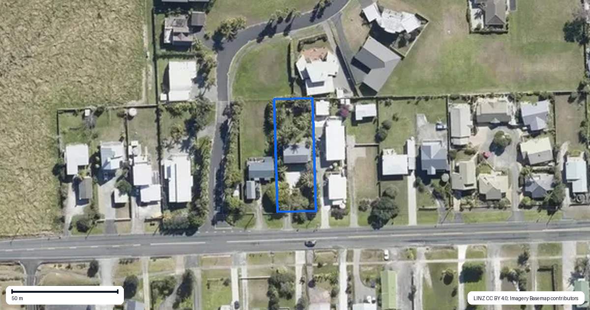 Property context map for 177 State Highway 10, Coopers Beach