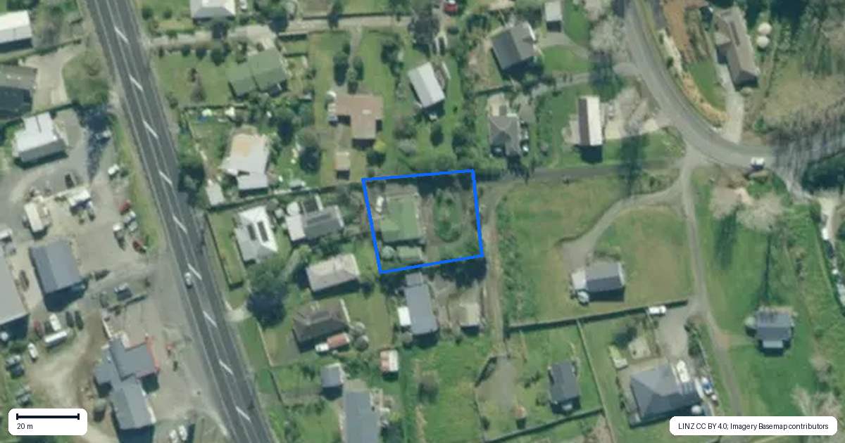 Property context map for 26A Settlement Road, Kaiwaka