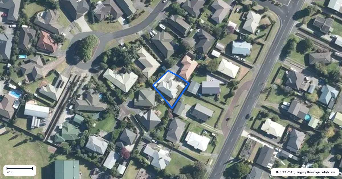 Property context map for 2/8 Pono Place, Waiuku
