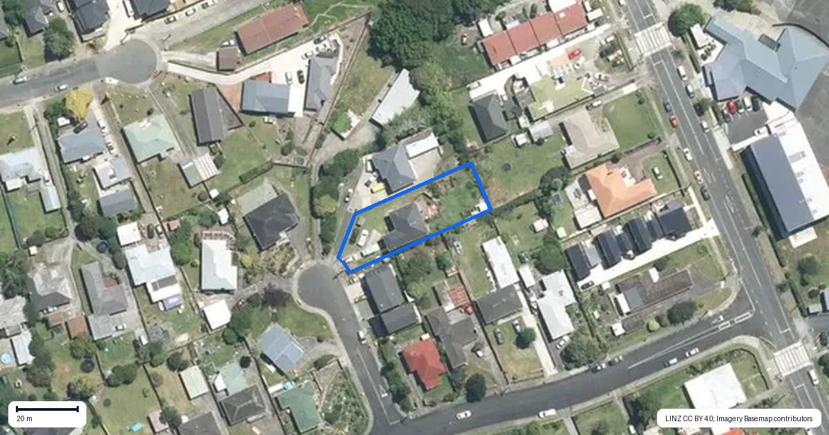 Property context map for 1 Short Street, Manurewa East, Auckland