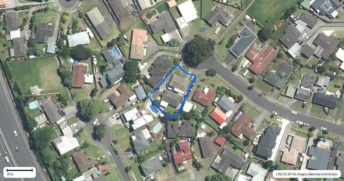 Property context map for 2/18 Glengowan Place, Conifer Grove, Takanini