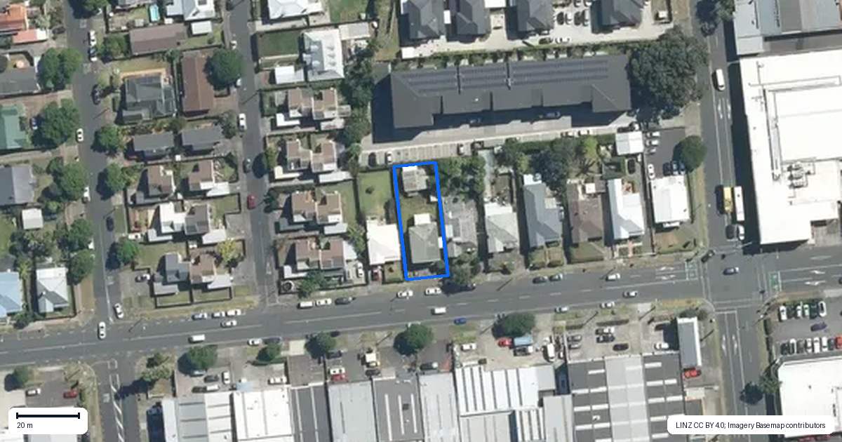 Property context map for 54 Church Street, Onehunga, Auckland