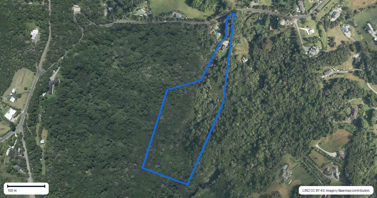 Property context map for 59 Pinchgut Road, Kaukapakapa