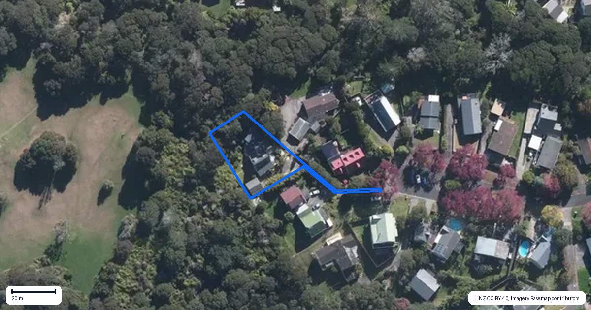 Property context map for 46 Houston Place, Bayview, Auckland