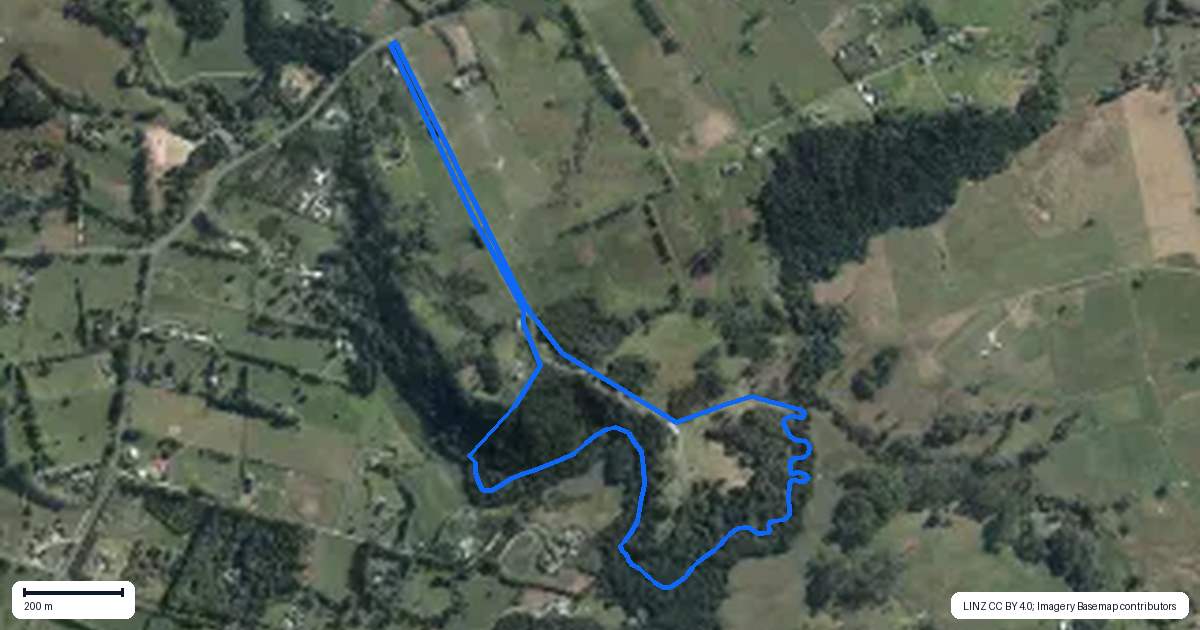 Property context map for 109 Blackbridge Road, Dairy Flat