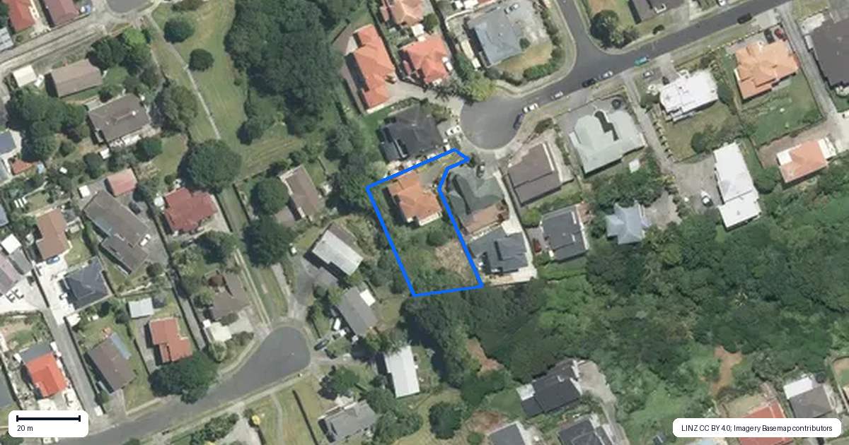 Property context map for 20 Pistachio Place, Goodwood Heights, Auckland