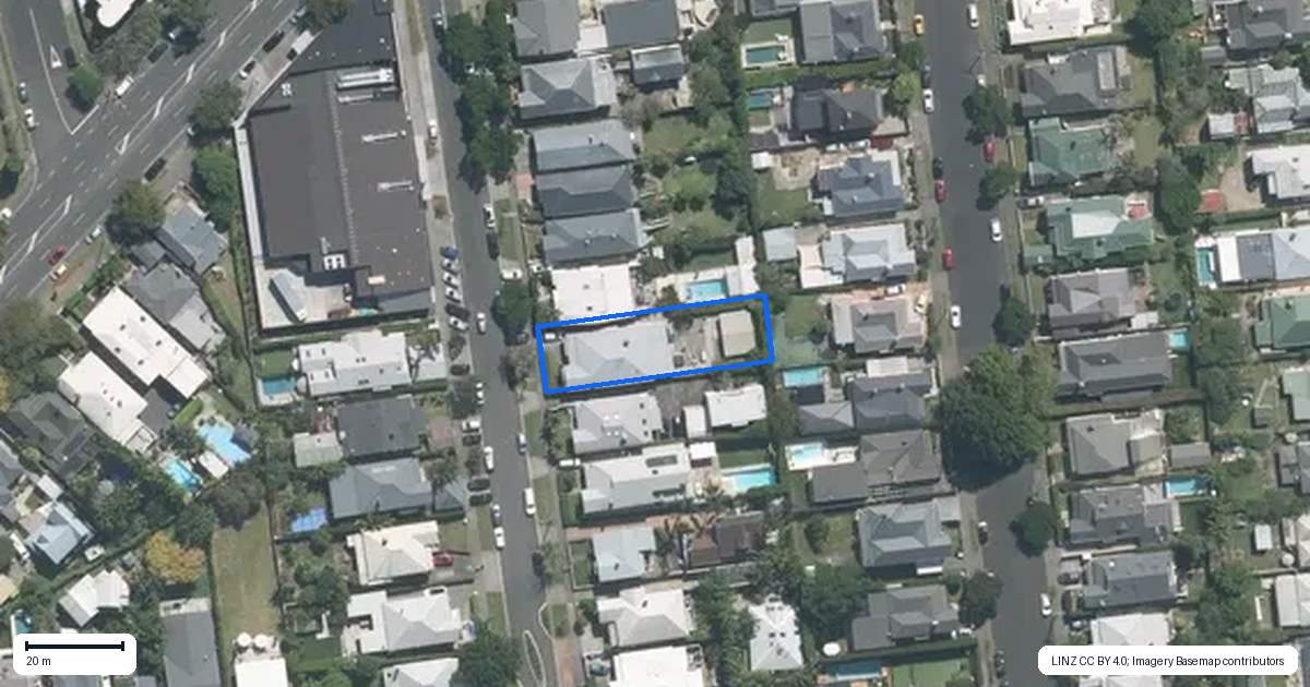 Property context map for 12 Kelmarna Avenue, Ponsonby, Auckland