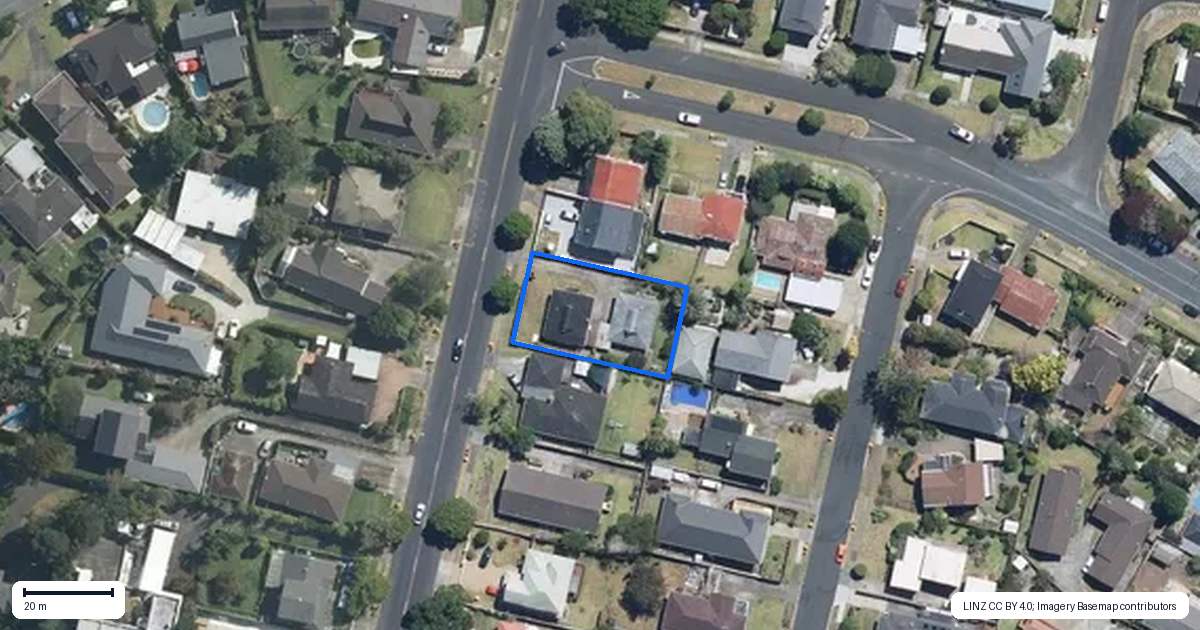 Property context map for 1/103 Glenmore Road, Sunnyhills, Auckland