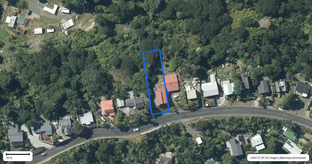 Property context map for 1154 Huia Road, Huia, Auckland