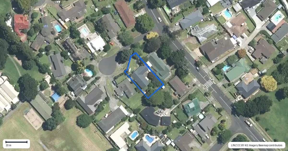 Property context map for 4 Gulliver Place, Conifer Grove, Takanini