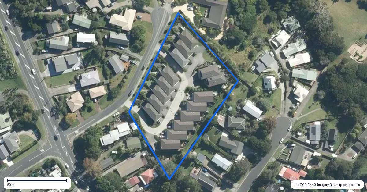 Property context map for 5B Melia Place, Stanmore Bay, Whangaparaoa