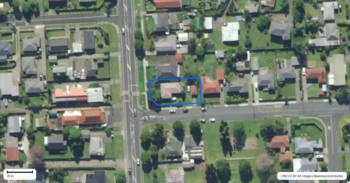Property context map for 1 Korau Road, Tikipunga, Whangarei