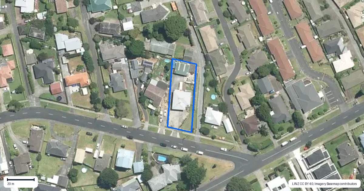 Property context map for 29 Youngs Road, Papakura