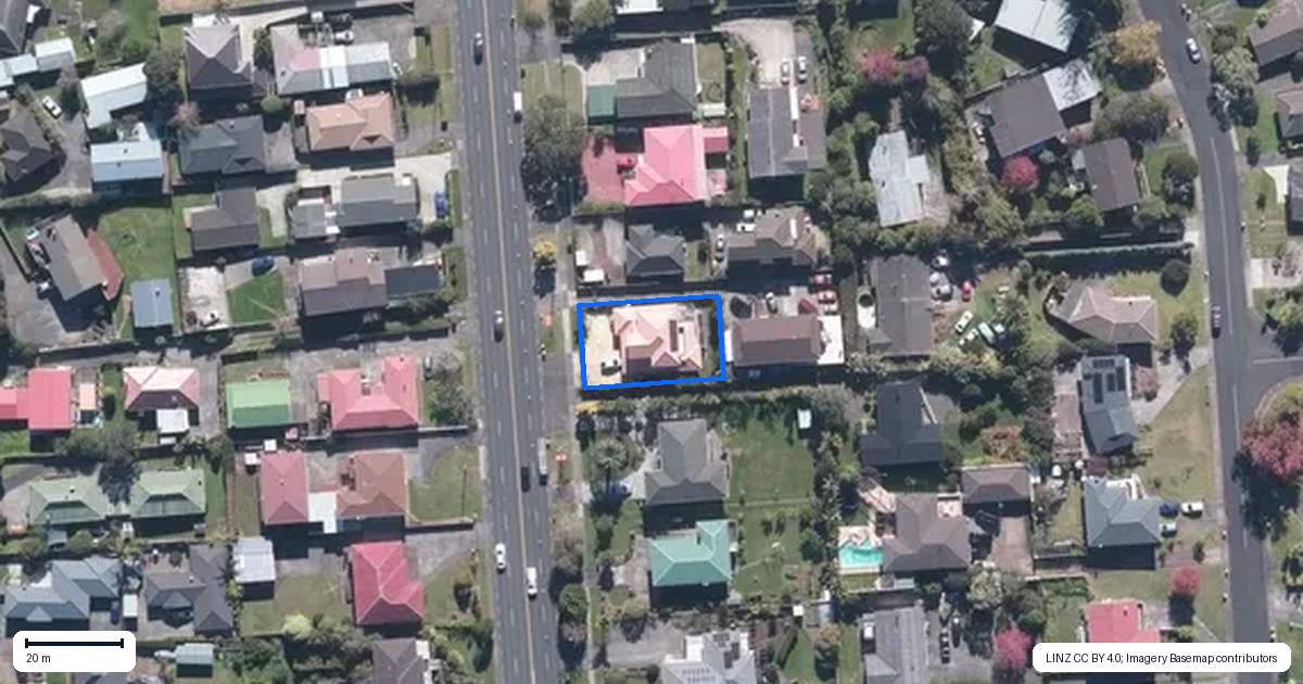 Property context map for 4279 Great North Road, Glendene, Auckland