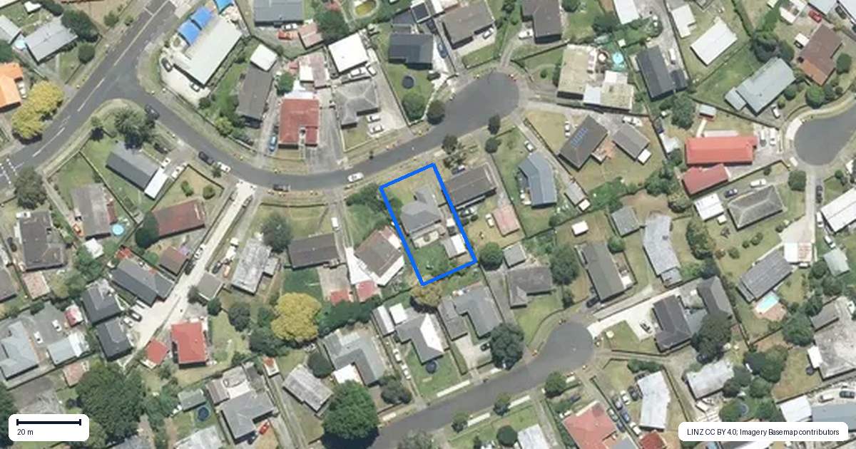 Property context map for 15 Crampton Place, Manurewa, Auckland
