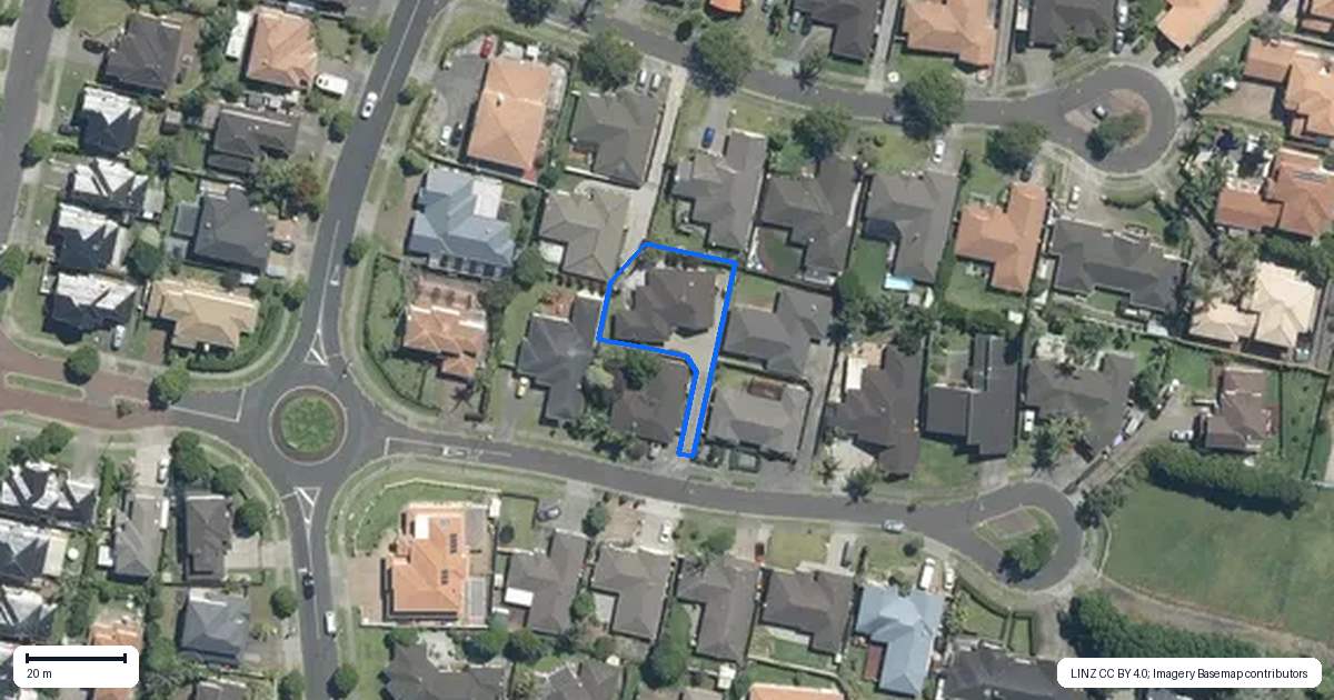Property context map for 8 Glastry Close, East Tamaki Heights, Auckland
