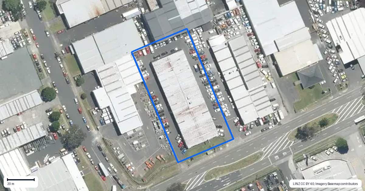 Property context map for 77F Wiri Station Road, Wiri, Auckland