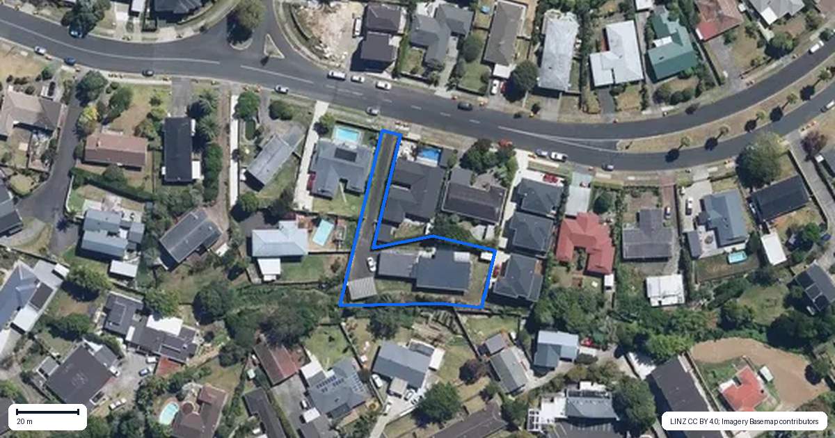 Property context map for 25 Meadway, Sunnyhills, Auckland