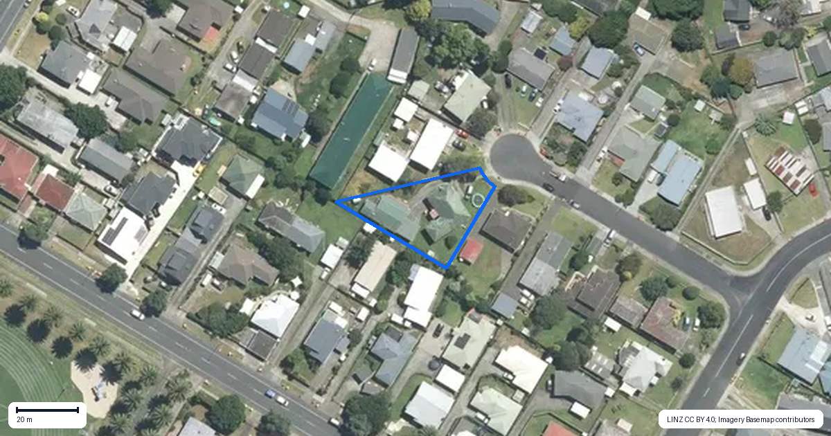 Property context map for 8 Lomas Place, Manurewa, Auckland