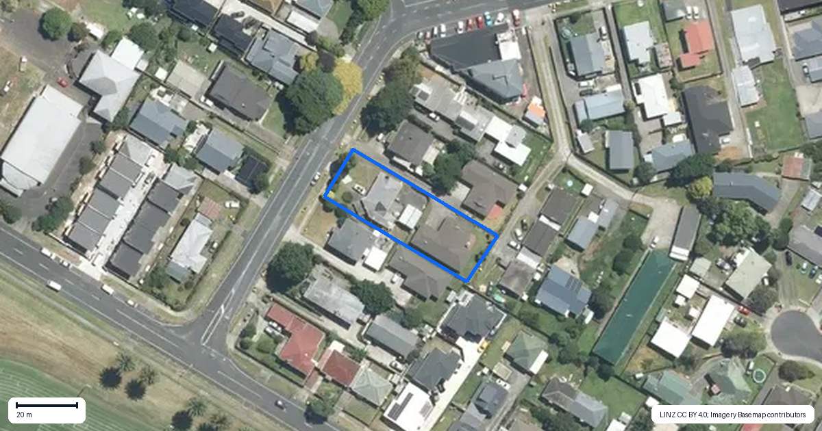 Property context map for 50 Halsey Road, Manurewa, Auckland