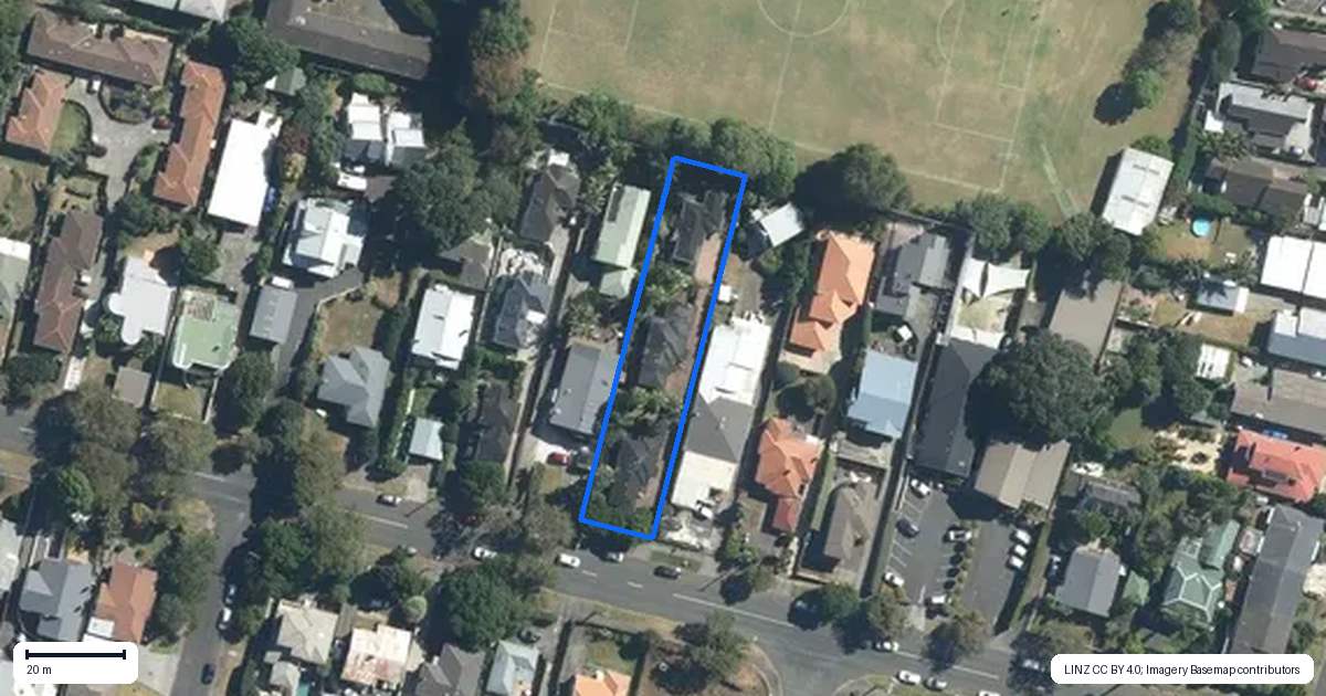 Property context map for 169 Landscape Road, Mount Eden, Auckland