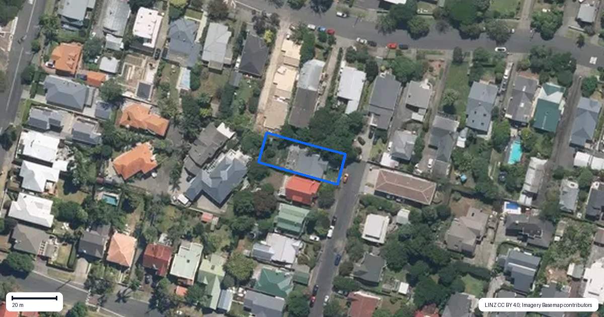 Property context map for 12 Thorley Street, Mount Eden, Auckland