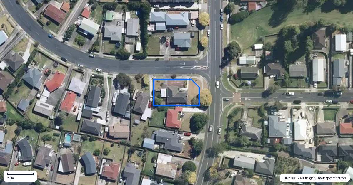 Property context map for 55 Larne Avenue, Pakuranga Heights, Auckland