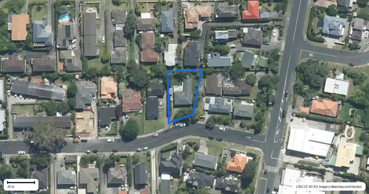 Property context map for 1 Selwyn Crescent, Forrest Hill, Auckland