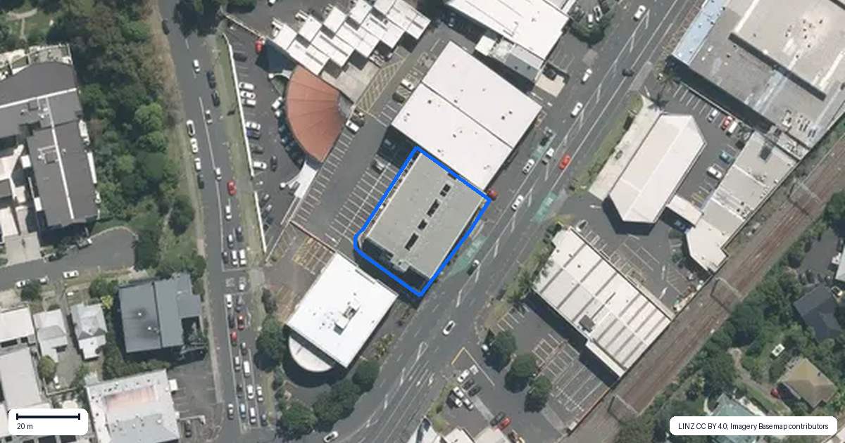 Property context map for 209/401 New North Road, Kingsland, Auckland