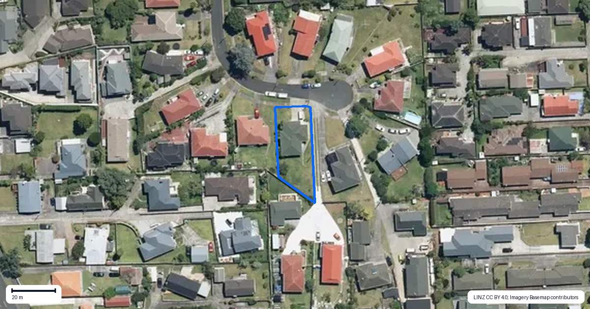 Property context map for 23 Kendrick Place, Blockhouse Bay, Auckland