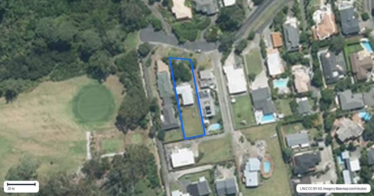 Property context map for 96 Park Rise, Campbells Bay, Auckland