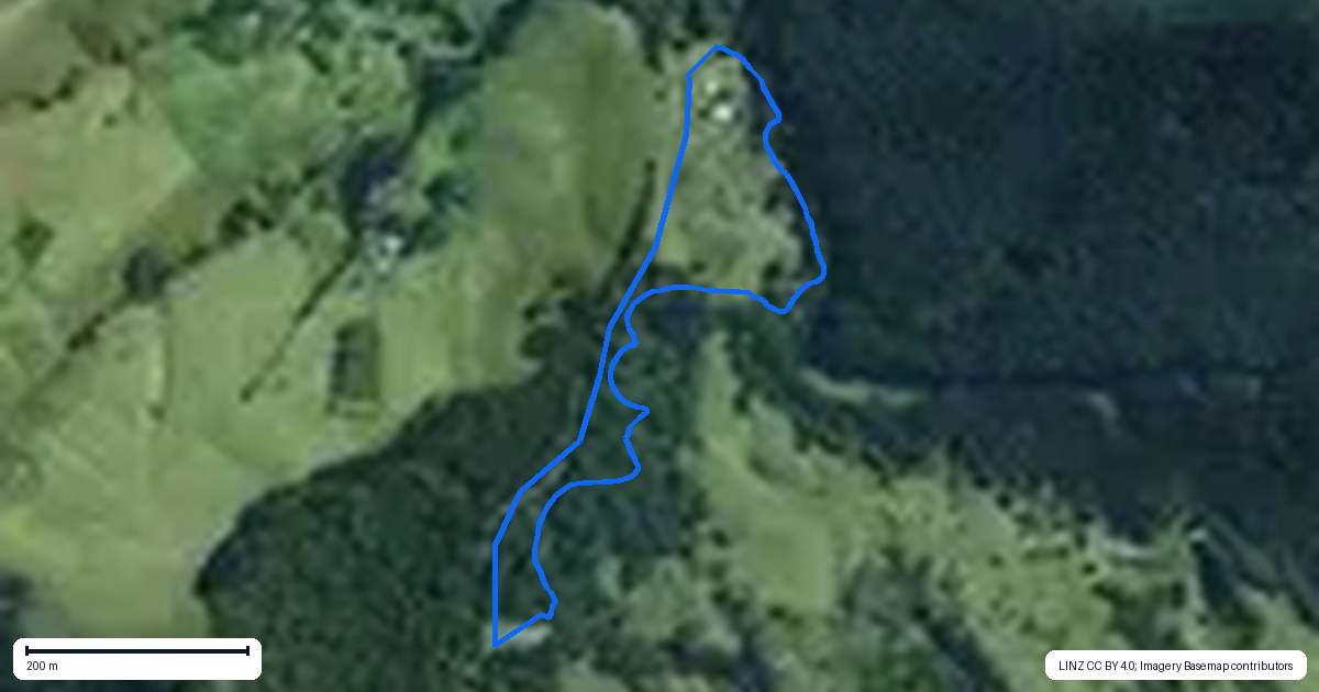Property context map for 153 Champion Road, Kaingaroa, Kaitaia