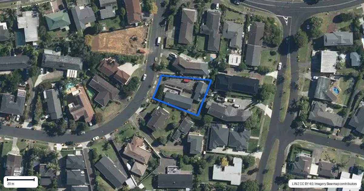 Property context map for 6 Fielding Crescent, Farm Cove, Auckland