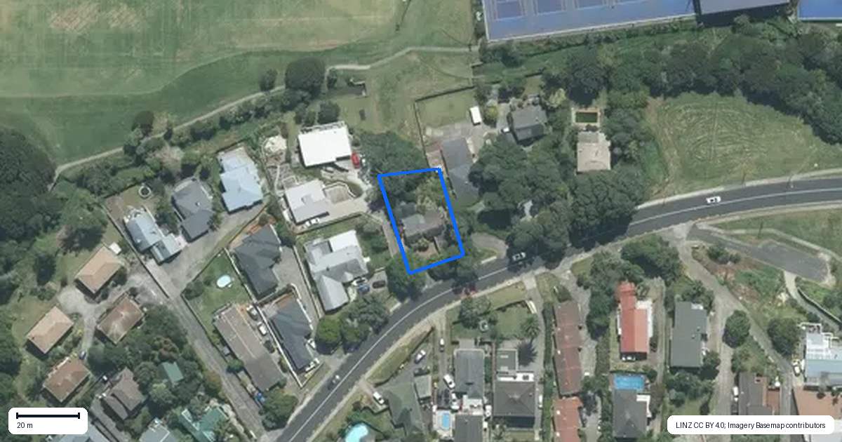 Property context map for 29 Glencoe Road, Browns Bay, Auckland