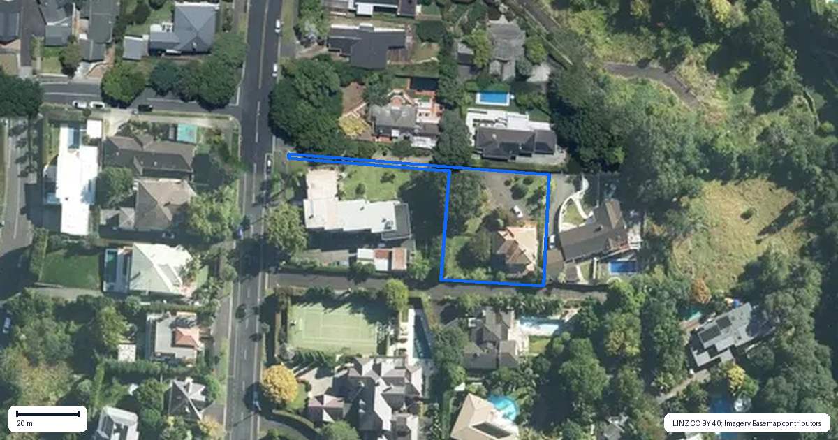 Property context map for 63 Portland Road, Remuera, Auckland