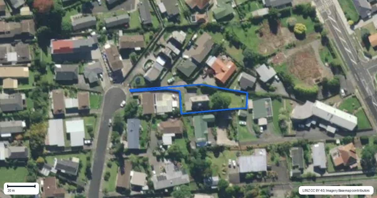 Property context map for 7 Carr Street, Te Kamo, Whangarei