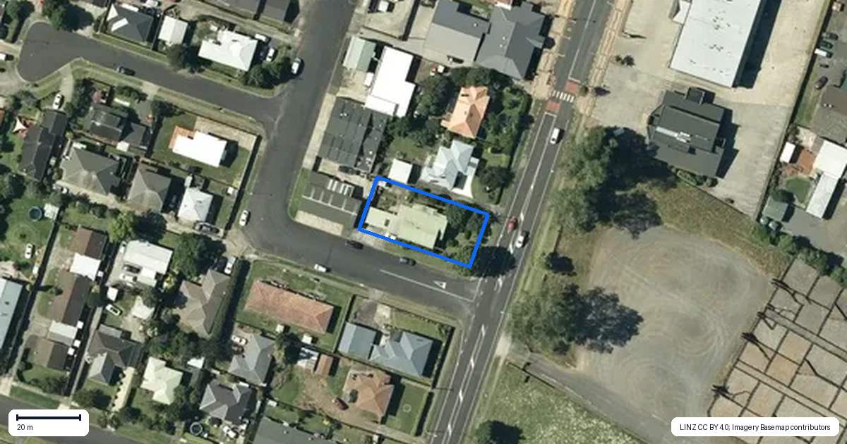 Property context map for 78 George Street, Tuakau