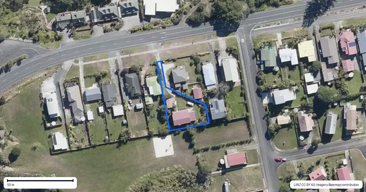 Property context map for 126 State Highway 10, Coopers Beach