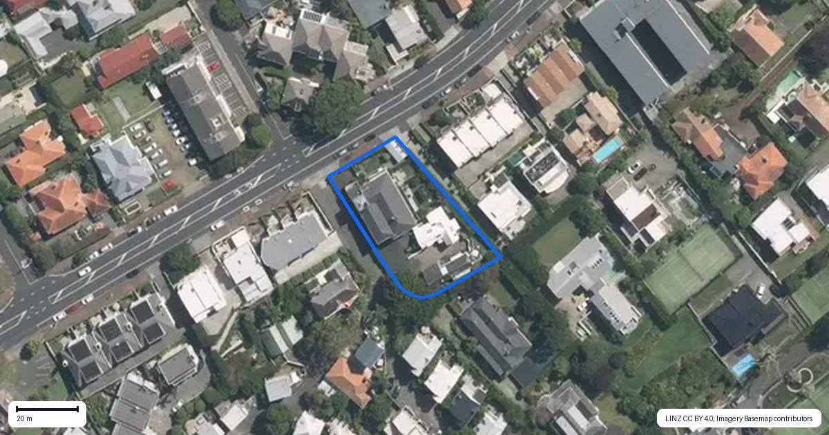 Property context map for 3/33 St Stephens Avenue, Parnell, Auckland