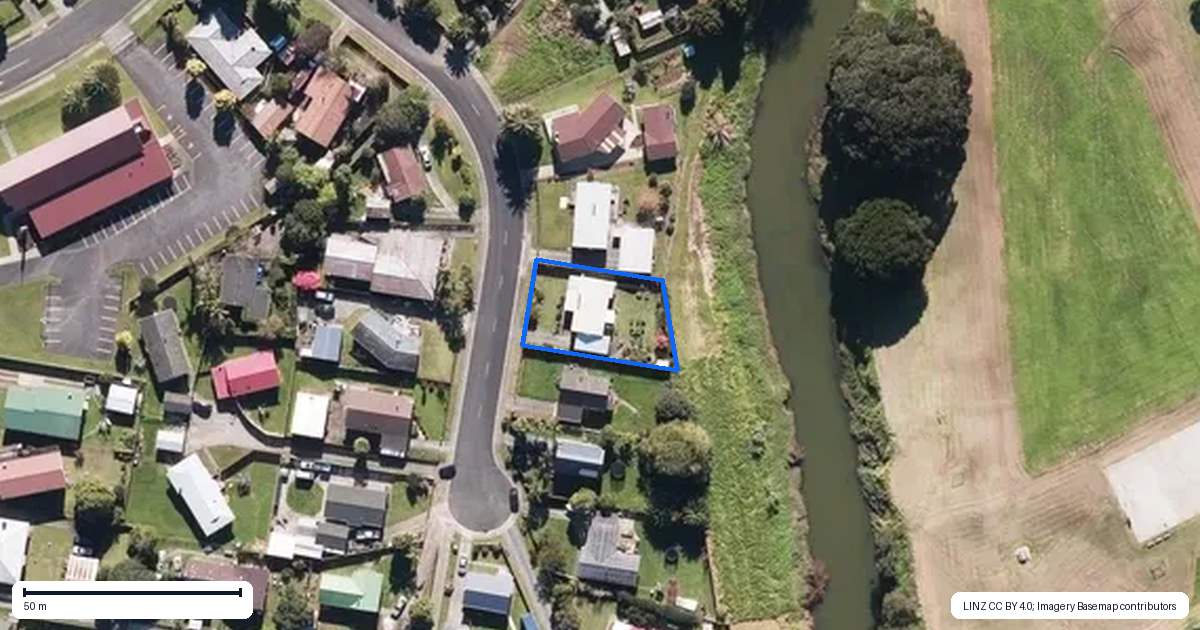 Property context map for 10 Matilda Place, Kaitaia